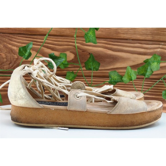 Marc Jacobs Sz 38 M Brown Strappy Leather‎ Women Sandals - Picture 5 of 10